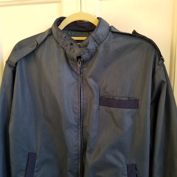 Vintage 80's King Louis ProFit Blue Zip Up Jacket, Sz L - Picture 4 of 11